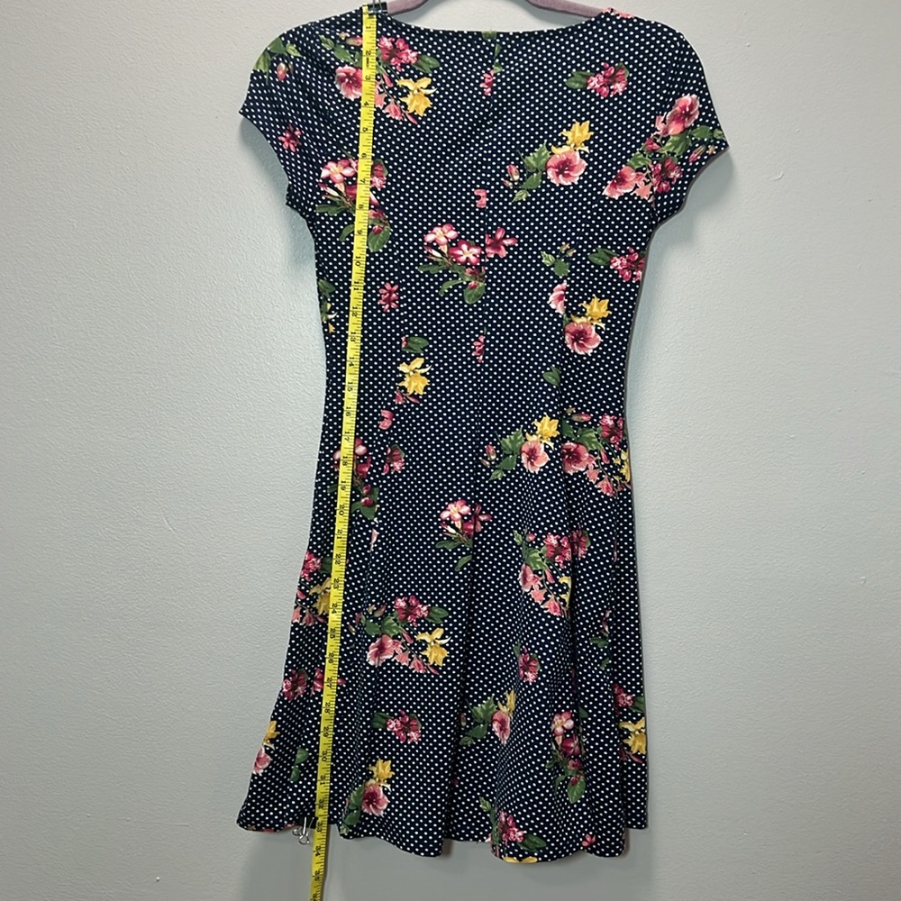 BeBop Blue Floral Mini Dress - Picture 10 of 11